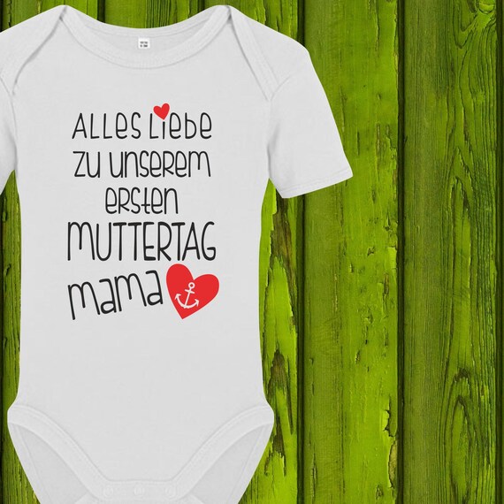 Baby Body Babybody "Alles Liebe zu unserem ersten Muttertag Mama" Geschenk Geburt Mum Mama Mutter Mutti