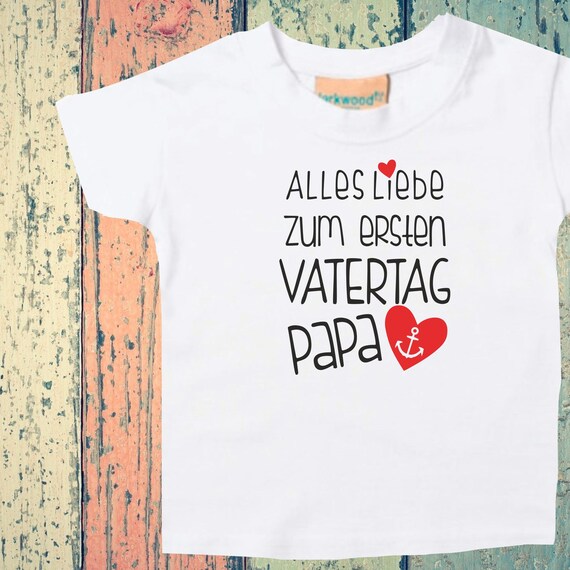 Baby Kids T-Shirt Happy First Father's Day Dad Anchor Gift Birth Papa's Day Dad Father