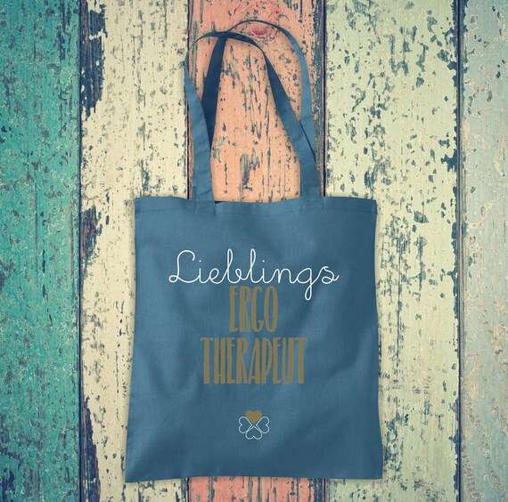 Stoffbeutel "Lieblingsmensch Lieblings Ergo Therapeut" Baumwolle Jute Sportbeutel Tasche Beutel Familie Liebe Geschenk