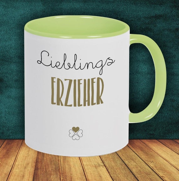 Kaffeepott Lieblingsmensch Lieblings Erzieher Tasse Kaffeetasse Geschenk Geschenkidee Kindergarten Kita Beruf