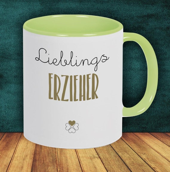 Kaffeepott Lieblingsmensch Lieblings Erzieher Tasse Kaffeetasse Geschenk Geschenkidee Kindergarten Kita Beruf