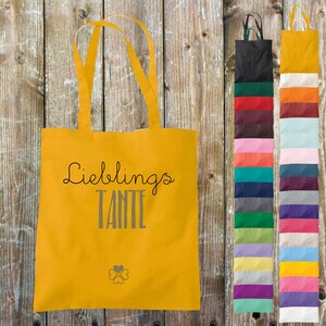 Fabric Bag Favorite Person Favorite Aunt Cotton Jute Sports Bag Bag Pouch Family Love Gift