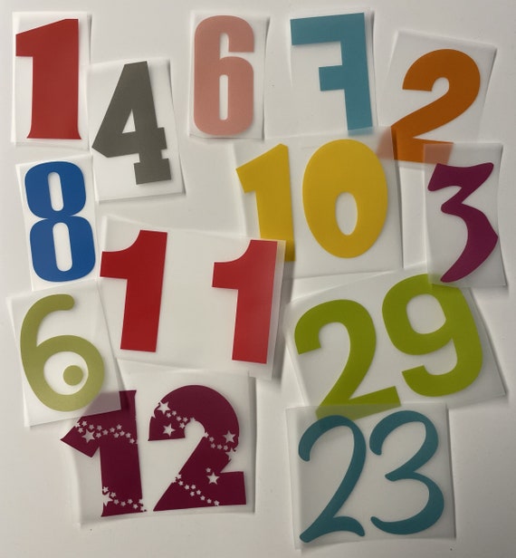 Number Number Number Numbers Bow Image Water-based printing! personalize many colors individually print yourself