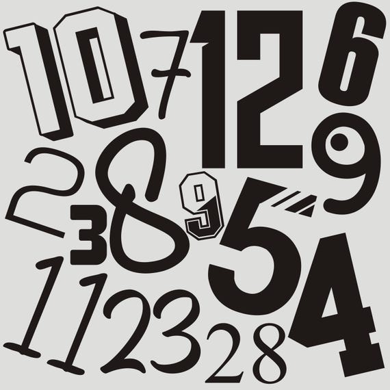 Custom print for self-printing Numbers Number Numbers Iron-on transfer Water-based printing! Many colors individually personalize
