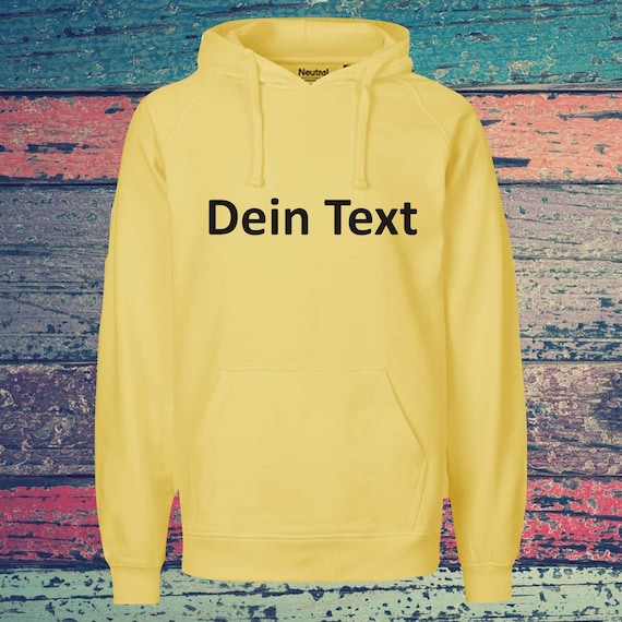 Kapuzensweat Hooded mit Text,  Wunschdruck auf der Vorderseite Trainings Sweatshirt Sport Verein Hoodie Unisex
