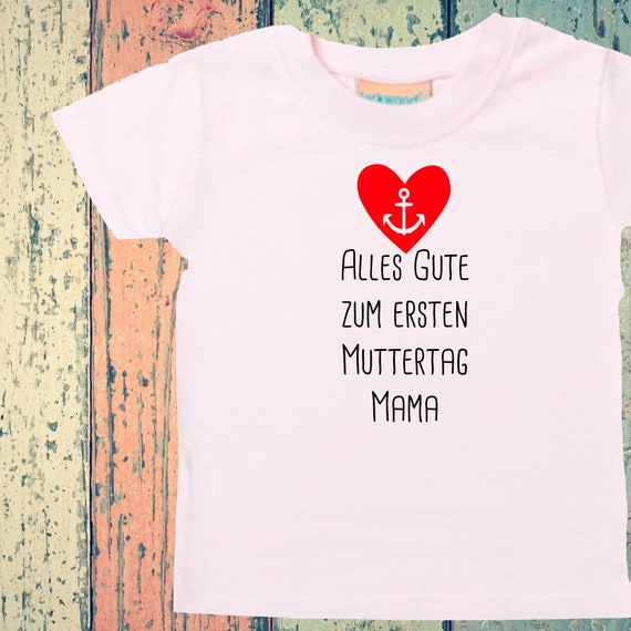 Baby Kids T-Shirt Happy First Mother's Day Mom Gift Birth Father's Day