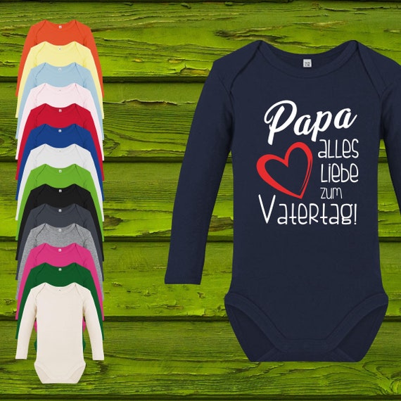 Baby Body Langarm Babybody Papa alles Liebe zum Vatertag! Geschenk Longsleeve