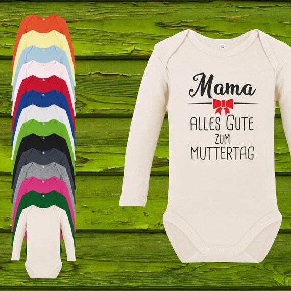 Baby Body Langarm Babybody Mama alles Gute zum Muttertag! Geschenk Longsleeve