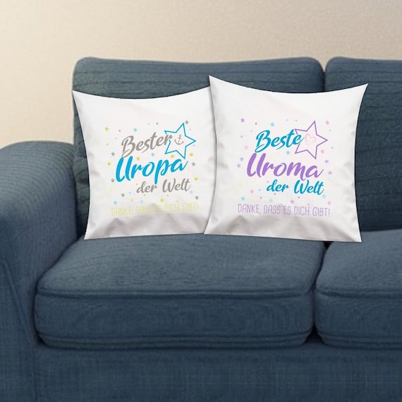 Gift ideas pillow set for the dear great-grandfather and great-grandmother of the world, thank you for being there!