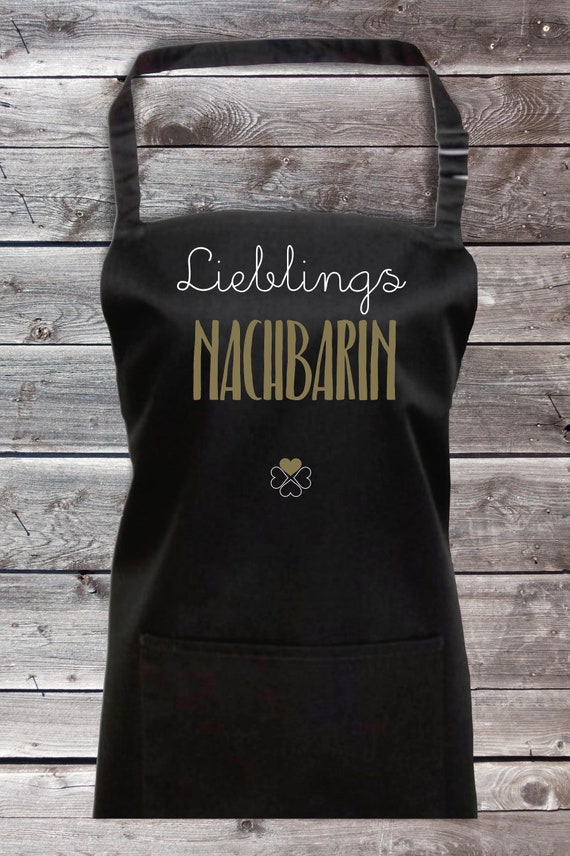 Cook baking apron "Favorite person favorite neighbor" with desired name grilling grill apron apron DIY garden bib apron