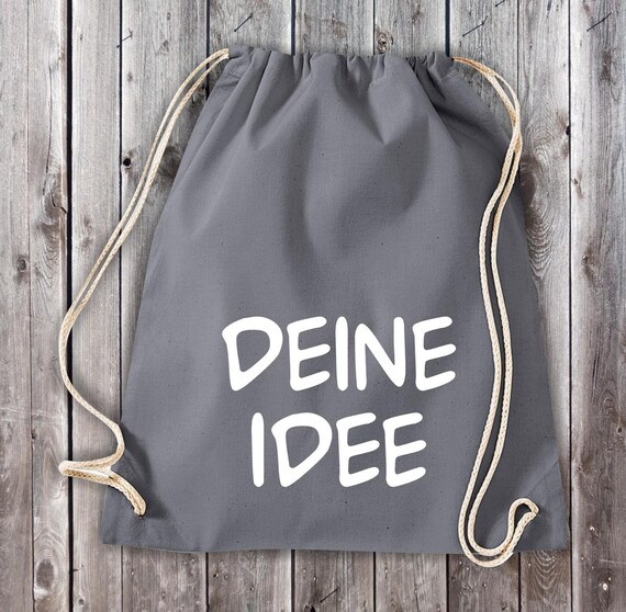 Gym bag sports bag "desired name" desired text name daycare after-school care school cotton gym bag bag