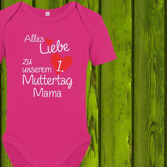 Baby Body Babybody "Happy 1st Mother's Day Mom" Gift Birth Mum Mommy Mother Mummy