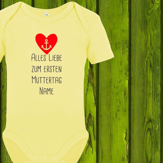 Baby Body Baby Body Happy First Mother's Day with desired name text Mom Mother