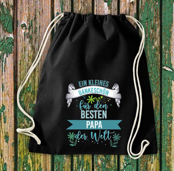 Gym bag - A thank you for the best dad, grandpa, uncle, teacher, educator in the world - cotton bag, sports bag, gift, gym backpack