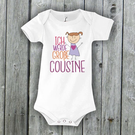 Baby Body Ich werde große Cousine Babybody Geschenk