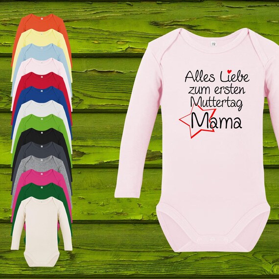 Baby Body Babybody Long Sleeve All the best for your first Mother's Day Mom Gift