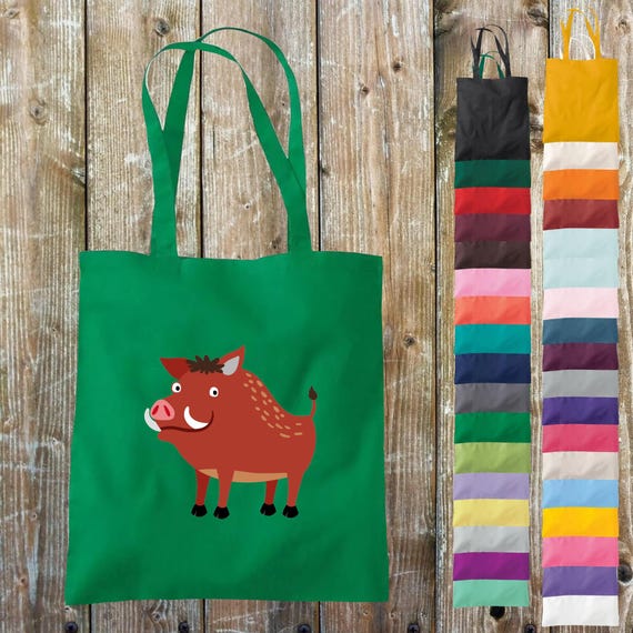 Stoffbeutel "Tiermotive Wildschwein Tiere Natur Wildnis" Baumwolle Jute Sportbeutel Tasche Beutel Geschenk
