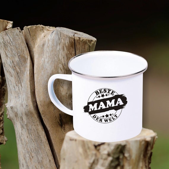 Emaille Becher Tasse Beste Oma, Nichte, Nachbarin, Tochter, Mama... der Welt Geschenke für die Liebe Familie Kaffee Tee