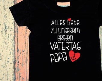 Baby Kids T-Shirt Happy First Father's Day Dad Gift Birth Papa's Day Dad Father