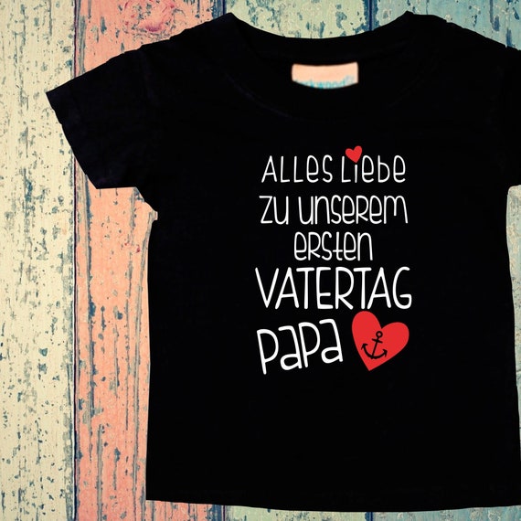 Baby Kids T-Shirt Happy First Father's Day Dad Gift Birth Papa's Day Dad Father