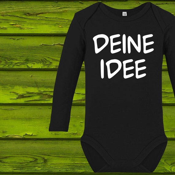 Baby Body Babybody Long Sleeve on request Front and back Custom text Text Custom name Long Longbody