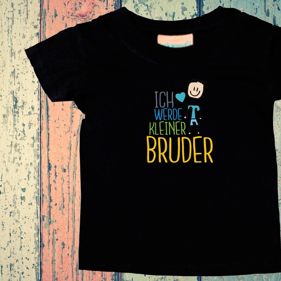 Baby Kinder T-Shirt Ich werde kleiner Bruder Geschenk Geburt