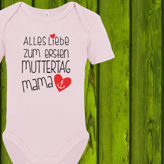 Baby Body Babybody "Happy first Mother's Day Mama Anchor" Gift Birth Mum Mom Mother Mummy