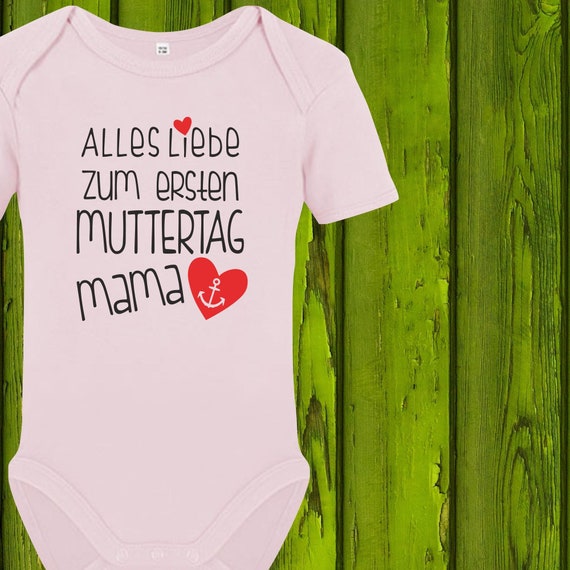 Baby Body Baby Body "Happy First Mother's Day Mom Anchor" Gift Birth Mum Mom Mother Mom