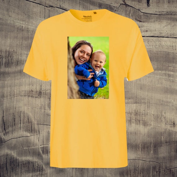 T-shirt with photo printed nice gift idea unisex photo pic picture reminder