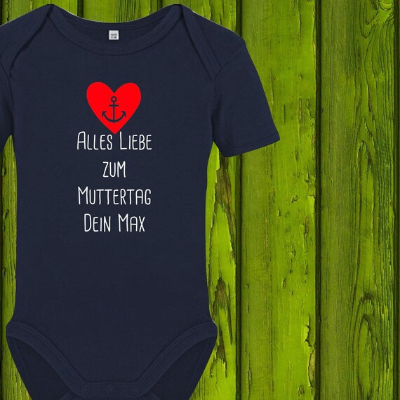 Baby Body Babybody Happy Mother's Day with desired name Text Mom Mother