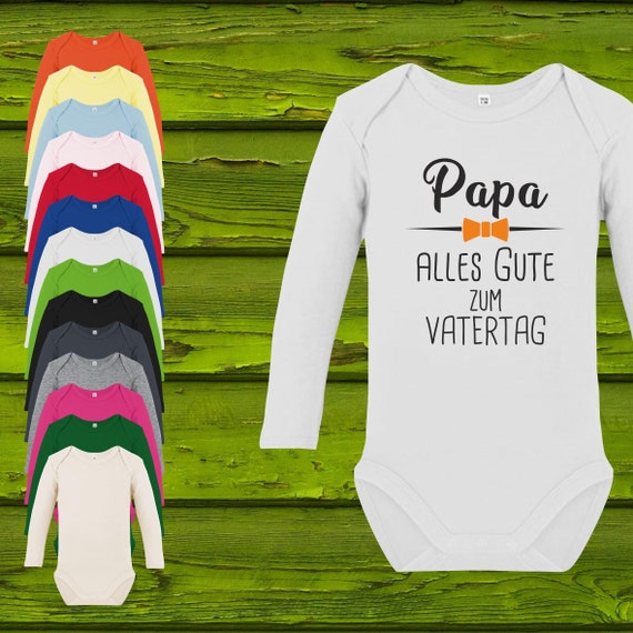 Baby Bodysuit Long Sleeve Baby Bodysuit Dad Happy Father's Day! Gift Longsleeve