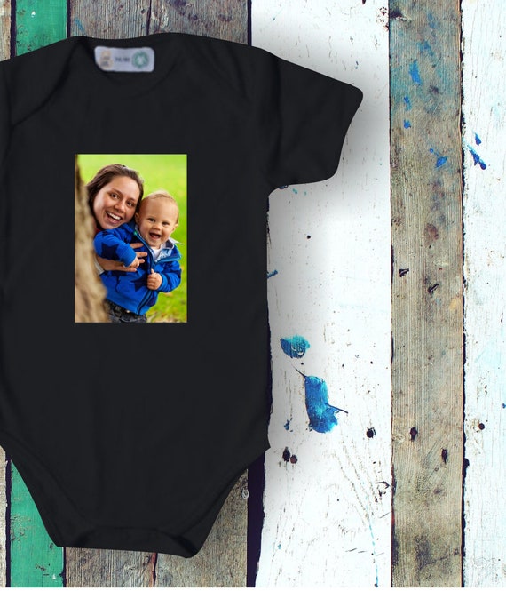 Baby body with photo printed with your picture Pic baby body gift