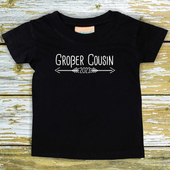 Baby Kids T-Shirt Big Cousin 2025 2026 2027... Wish Year Gift Birth