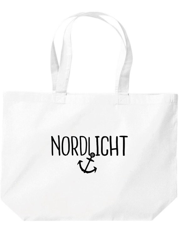 shirtinstyle Stoffbeutel "Nordlicht" Jute Baumwolle Tasche Einkaufen Beutel Geschenkidee