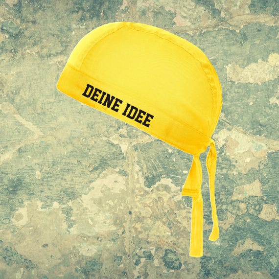 Bandana with custom text, text idea, cap, hat, your text, desired name