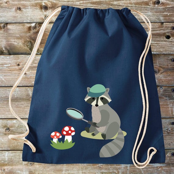 Gym bag with animal motif, animals, nature, forest, garden, meadow, cotton, jute, sports bag, bag, gift, kindergarten, sports, gym, leisure bag, backpack