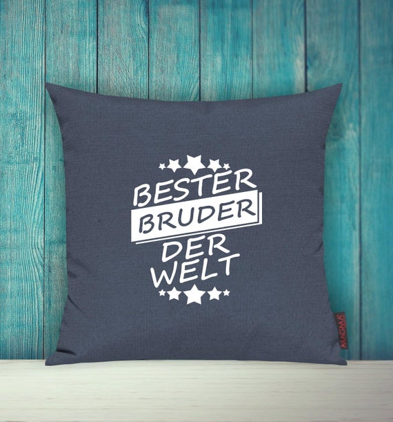 Pillow covers Decoration pillow Best brother in the world Decorative pillow Cuddly pillow siblings