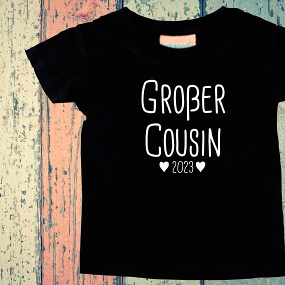 Baby Kids T-Shirt Big Cousin Wish Year Gift Birth