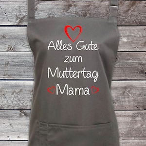Koch Backschürze "Alles Gute zum Muttertag Mama" Grillen Grillschürze Schürze Heimwerker Garten Latzschürze