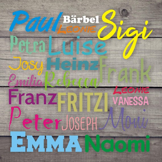 Wunschdruck zum selber Drucken Bügelbild Name Text Wunschname Wasserbasierter Druck! viele Farben selbst Drucken individuell DIY Dtf