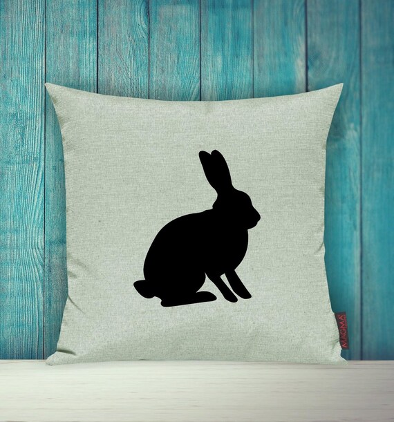 Kissenhülle Kissen Sofa "Osterhase Hase" Easter Häschen Ostern Sofakissen Deko Couch Kuschelkissen