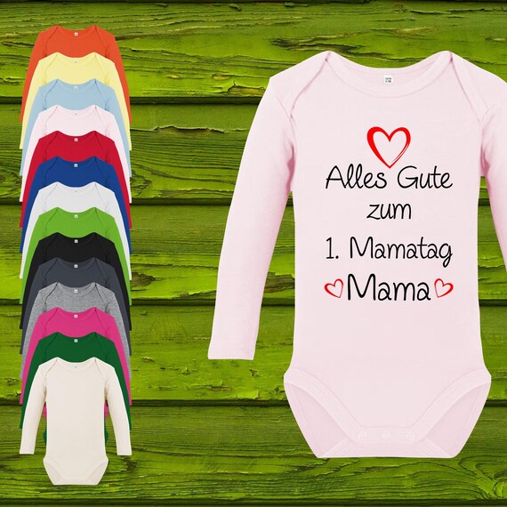 Baby Body Long Sleeve Baby Body Happy 1st Mother's Day Gift Longsleeve