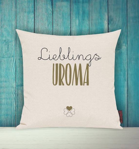 Sofa cushion cover "Favorite person, favorite great-grandmother" sofa cushion, decorative couch cushion, cuddly cushion, family gift