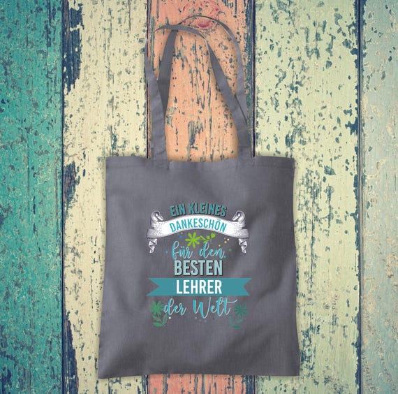 Tote bag - A thank you for the best dad, grandpa, uncle, teacher, educator in the world - cotton, jute, sports bag, tote bag, gift