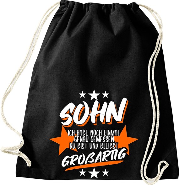 Turnbeutel, Sohn ich habe noch einmal ganz genau gemessen du bist und bleibst GROßARTIG ! Baumwolle Gymsack