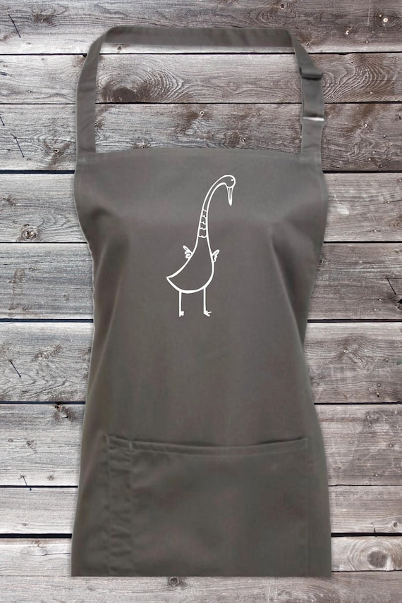 Cooking Baking Bib Apron Funny Animals Goose Duck Gift Idea Cook Baker