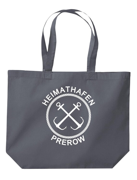 shirtinstyle Stoffbeutel "Heimathafen Prewow" Jute Baumwolle Tasche Einkaufen Beutel Geschenkidee