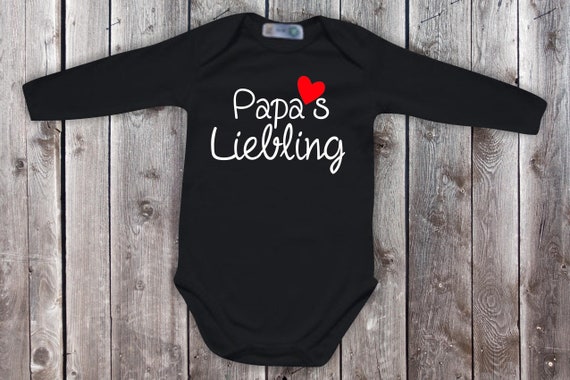 Baby Bodylong Arm BabyBody Dad's Darling Heart Father's Day Dad's Day Gift Longsleeve
