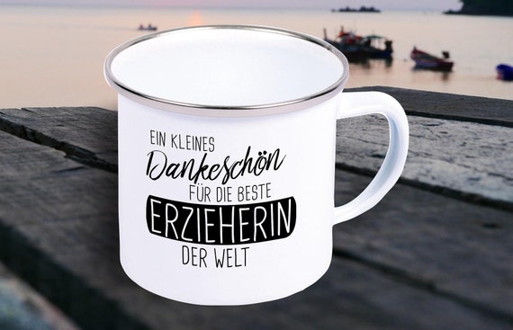 Enamel mug Gift to teachers, educators, school/kindergarten