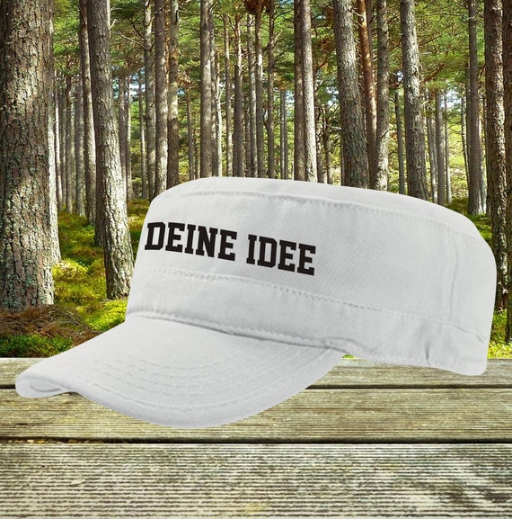 Mütze Army Cap Capy Basecap mit Wunschtext Text Idee Cap your text Wunschname